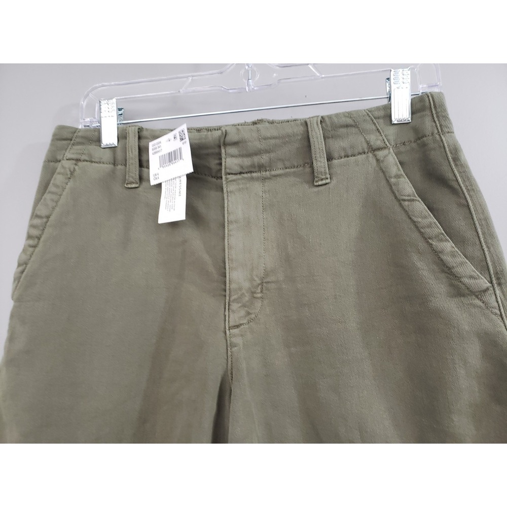 NEW American Eagle Womens Size 4 Stretch High Rise Green Trouser Shorts Gorpcore - Picture 4 of 6